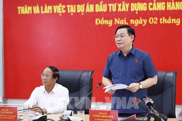 Chủ tịch Quốc hội: Thực hiện đúng tiến độ Dự án Cảng Hàng không quốc tế Long Thành