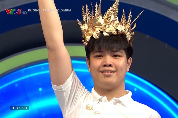 Đặng Lê Nguyên Vũ (Thái Bình) đoạt giải Quán quân Đường lên đỉnh Olympia năm thứ 22