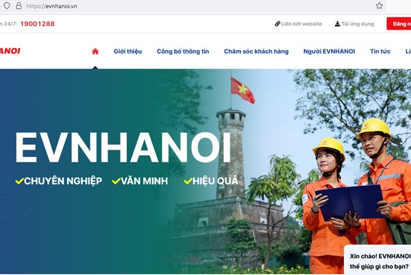 Hà Nội chuyển đổi số trong cung cấp các dịch vụ điện