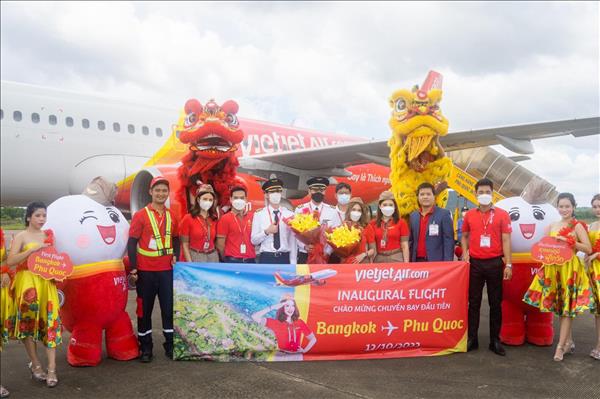 Vietjet khai trương đường bay kết nối Phú Quốc với Bangkok