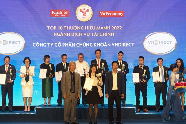 VNDIRECT lần thứ 2 liên tiếp được vinh danh là thương hiệu mạnh Việt Nam