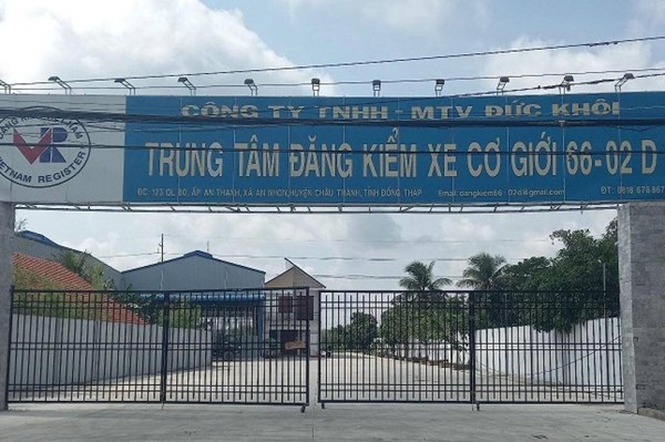 Cục Đăng kiểm đình chỉ hoạt động Trung tâm đăng kiểm 66-02D (Đồng Tháp)