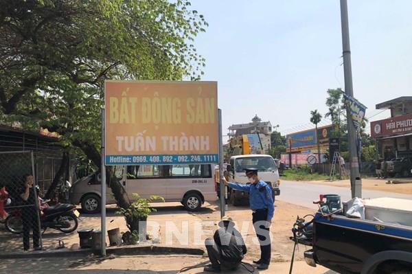 Giải tỏa vi phạm lấn chiếm lòng đường, vỉa hè tuyến đường Hồ Chí Minh, Quốc lộ 21