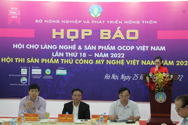 Sắp diễn ra Hội chợ Làng nghề và sản phẩm OCOP Việt Nam lần thứ 18