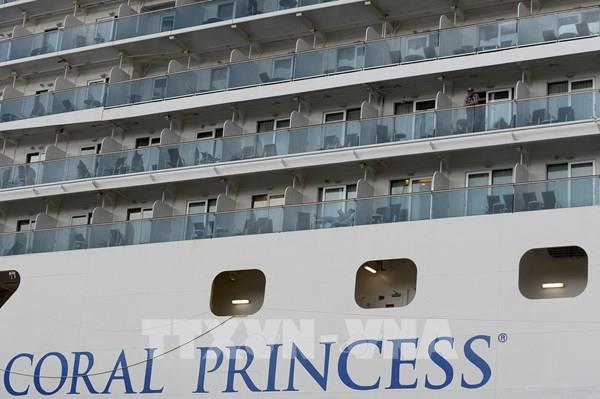 Australia: Gần 100 người trên tàu du lịch quốc tế Coral Princess nhiễm COVID-19