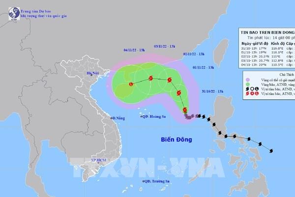 Bão số 7 có khả năng mạnh thêm trong 24 giờ tới, sau suy yếu dần