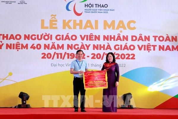 Khai mạc Hội thao Người giáo viên nhân dân toàn quốc năm 2022