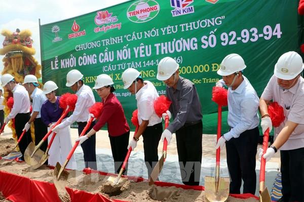 Sóc Trăng khởi công 3 cây cầu kết nối vùng đồng bào dân tộc Khmer