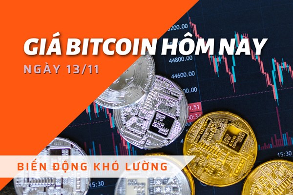 Giá Bitcoin ngày 13/11: Biến động khó lường