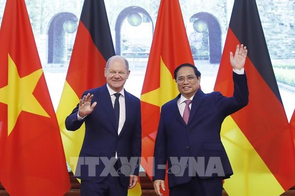 Thủ tướng Chính phủ Phạm Minh Chính hội đàm với Thủ tướng Đức Olaf Scholz