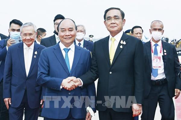 Lễ đón Chủ tịch nước Nguyễn Xuân Phúc và Phu nhân thăm chính thức Vương quốc Thái Lan