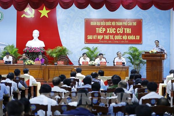 Thủ tướng Phạm Minh Chính tiếp xúc cử tri thành phố Cần Thơ