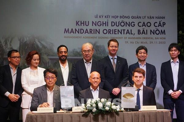 Indochina Kajima ký hợp đồng với Mandarin Oriental về dự án nghỉ dưỡng tại Phú Yên