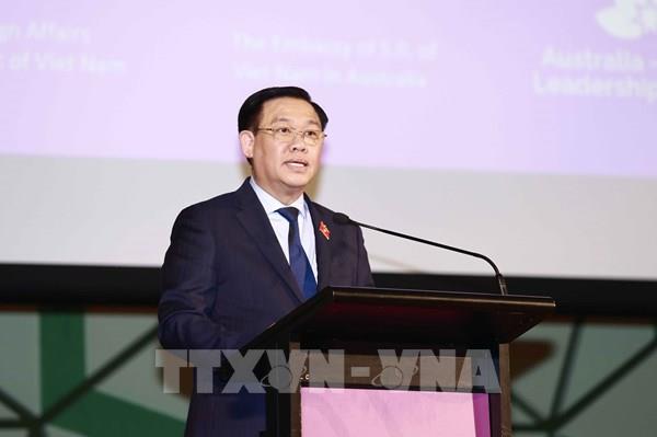 Toàn văn phát biểu của Chủ tịch Quốc hội Vương Đình Huệ tại Viện Chính sách Việt Nam - Australia