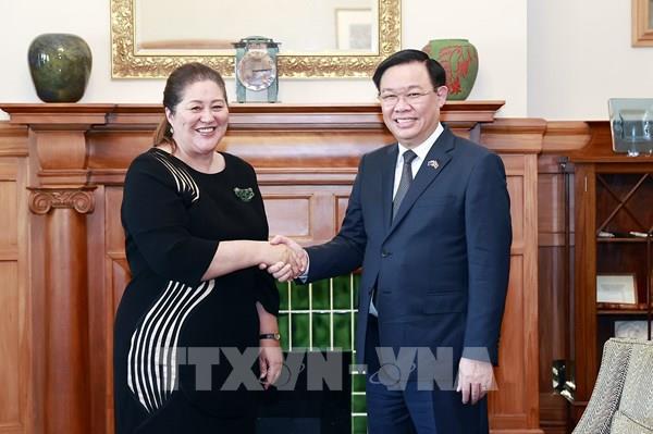 Chủ tịch Quốc hội Vương Đình Huệ hội kiến Toàn quyền New Zealand Dame Cindy Kiro