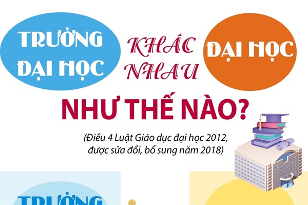 Đại học và trường đại học khác nhau như thế nào?