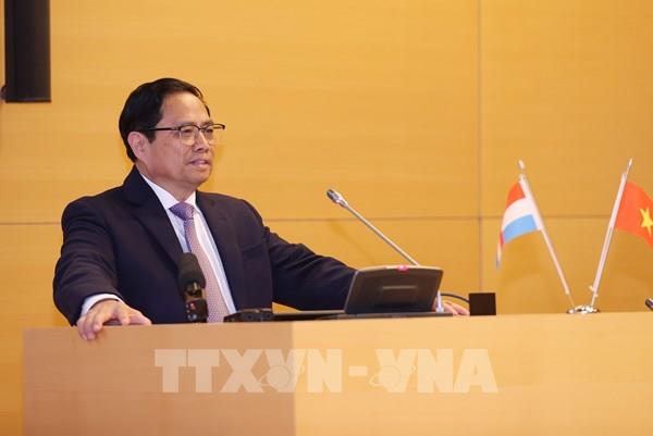 Thủ tướng Phạm Minh Chính dự Diễn đàn doanh nghiệp Việt Nam-Luxembourg