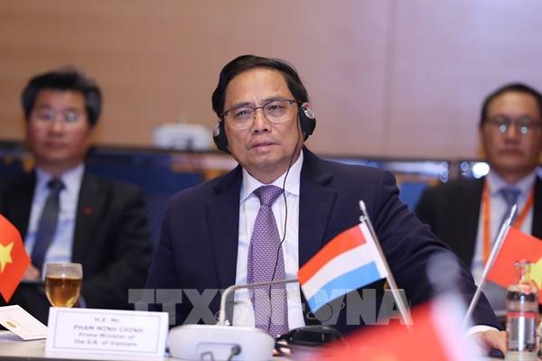 Thủ tướng Phạm Minh Chính tiếp lãnh đạo các tập đoàn kinh tế Luxembourg