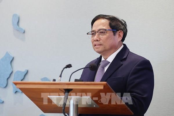 Thủ tướng Phạm Minh Chính tiếp Chủ tịch Liên minh Bỉ - Việt