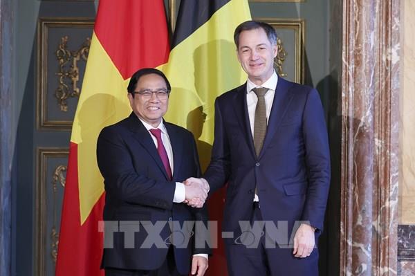 Báo chí Bỉ đưa tin đậm nét về chuyến thăm châu Âu của Thủ tướng Phạm Minh Chính