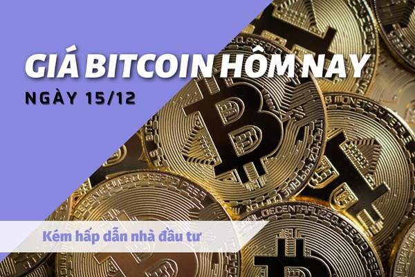 Giá Bitcoin ngày 15/12: Kém hấp dẫn nhà đầu tư?