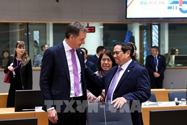Thủ tướng Phạm Minh Chính dự Hội nghị Cấp cao kỷ niệm 45 năm quan hệ ASEAN-EU