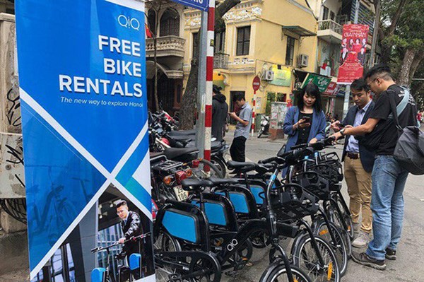 Hà Nội cho thuê xe đạp điện, lợi cả đôi đường