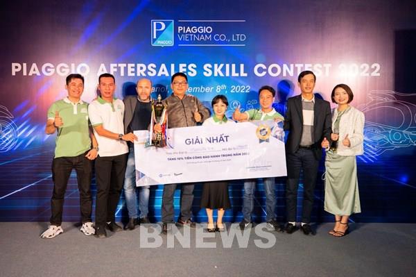 Piaggio vinh doanh đại lý và nhân viên toàn quốc qua hội thi kỹ năng dịch vụ