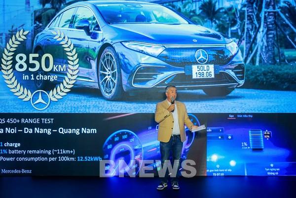 Xe điện Mercedes-Benz EQS 450+ di chuyển được hơn 850km sau 1 lần sạc
