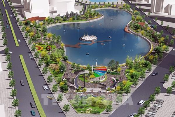 Công bố đầu tư xây dựng công viên, hồ điều hòa lớn bậc nhất Thủ đô