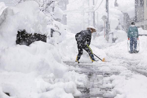 Tuyết rơi dày đặc tại Nhật Bản khiến nhiều người thiệt mạng và bị thương