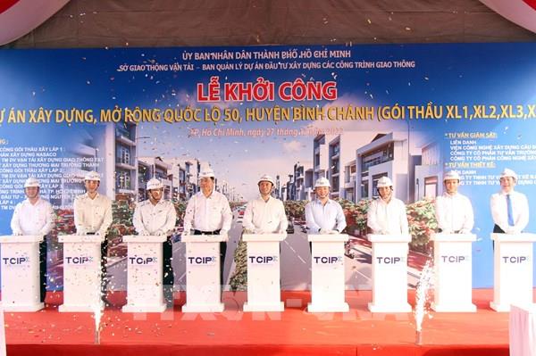 Khởi công dự án mở rộng Quốc lộ 50 qua huyện Bình Chánh, Tp. Hồ Chí Minh