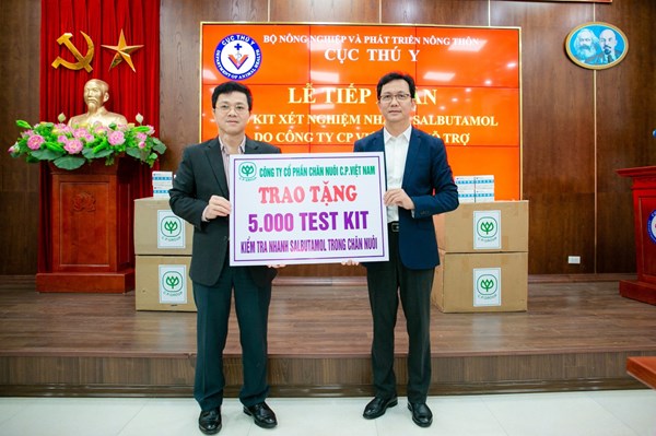 C.P. Việt Nam hỗ trợ 5.000 kít xét nghiệm nhanh chất cấm Salbutamol