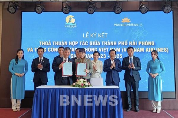 Vietnam Airlines và UBND thành phố Hải Phòng ký kết thỏa thuận hợp tác giai đoạn 2023 – 2025