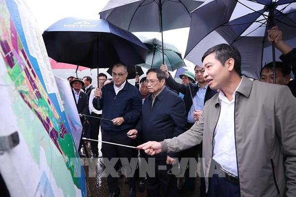 Thủ tướng Phạm Minh Chính khảo sát một số công trình dự án trọng điểm tại Phú Yên