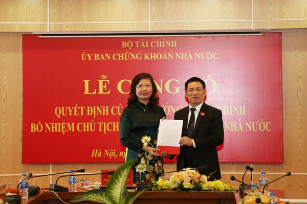 Ủy ban Chứng khoán Nhà nước có chủ tịch mới