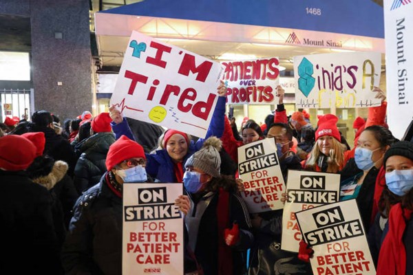 Hàng nghìn y tá tại thành phố New York đình công