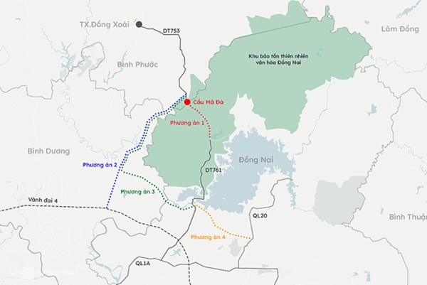 Thủ tướng Chính phủ chỉ đạo về phương án đầu tư tuyến đường kết nối tỉnh Bình Phước và Đồng Nai