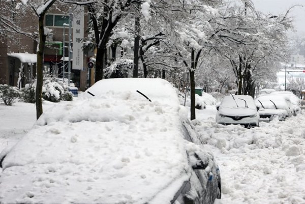 Hàn Quốc: Hơn 100 vụ tai nạn giao thông do tuyết rơi dày