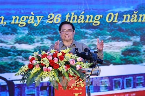 Thủ tướng dự Lễ ra quân dự án nâng cấp tuyến đường sắt Nha Trang - Sài Gòn