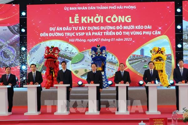 Hải Phòng khởi công đường Đỗ Mười kéo dài với tổng vốn trên 1.000 tỷ đồng
