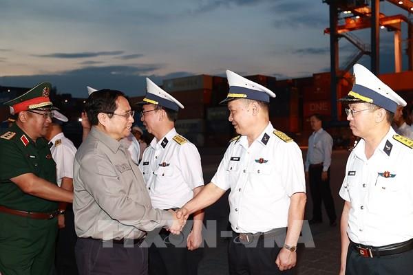 Thủ tướng Phạm Minh Chính dự lễ phát lệnh ra quân sản xuất tại Cảng Tân Cảng – Cát Lái
