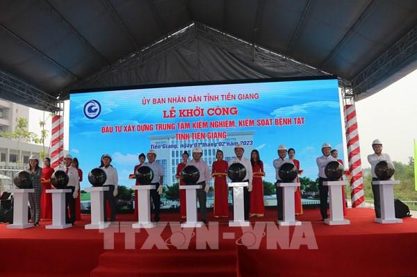 Tiền Giang đồng loạt khởi công hai công trình trọng điểm