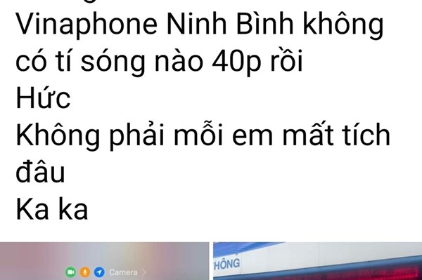 Nhà mạng Vinaphone nói gì về tình trạng mất sóng?