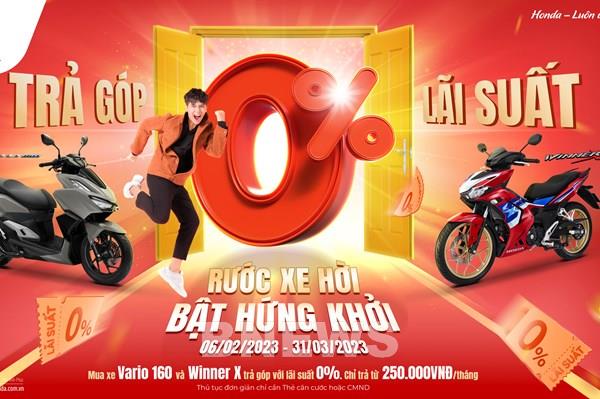 Honda hỗ trợ khách hàng mua trả góp xe Winner X và Vario 160 với lãi suất 0%