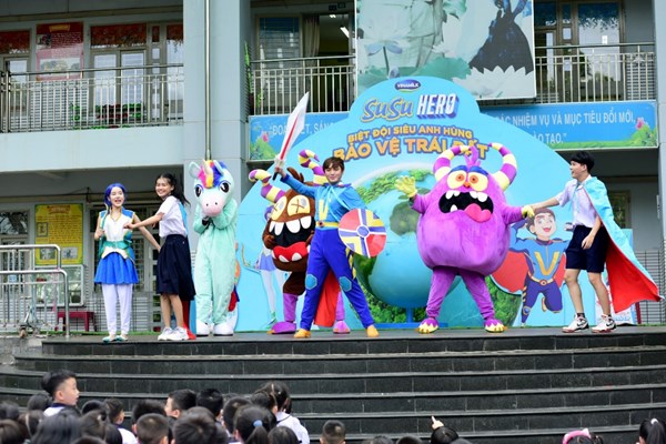 Hoạt động ngoại khóa của Vinamilk giúp trẻ nâng cao nhận thức về môi trường