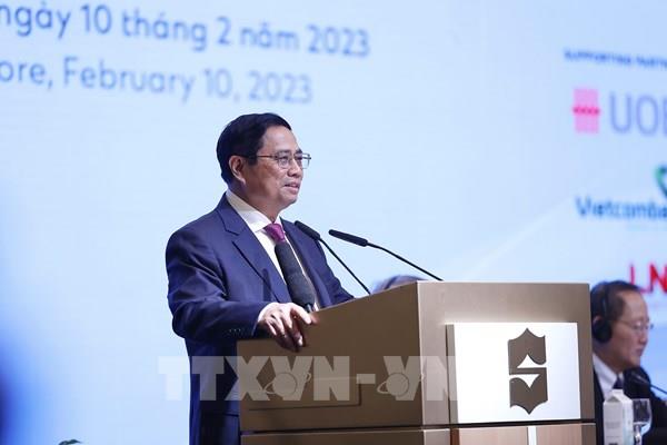 Thủ tướng Phạm Minh Chính dự Diễn đàn doanh nghiệp Việt Nam - Singapore
