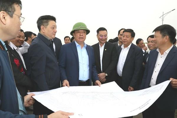 Bí thư Thành ủy Hà Nội kiểm tra Dự án đường Vành đai 4