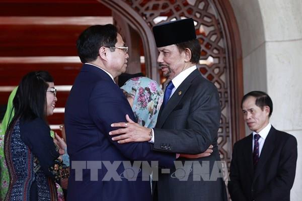 Thủ tướng Phạm Minh Chính hội đàm với Quốc vương Brunei Darussalam