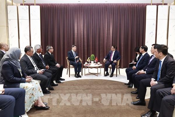 Thủ tướng Phạm Minh Chính tiếp Bộ trưởng thứ hai về Tài chính và Kinh tế Brunei